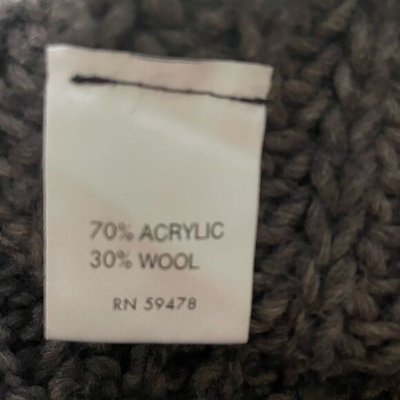 Lineamaglia Cardigan Women’s Small Italian Wool gray knitted sweater - Picture 5 of 6